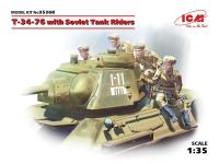 35368 ICM T-34-76 с советским танковым десантом (1:35)