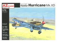 AZ7594 AZ Model Британский истребитель Hurricane Mk.IID (1:72)