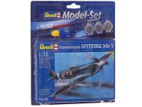 64164 Revell Подарочный набор с моделью самолета Spitfire Mk V (1:72)