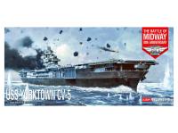 14229 Academy Авианосец USS Yorktown CV-5 The Battle of Midway 80th anniversary (1:700)