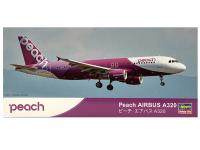 10741 Hasegawa Пассажирский самолет A320 Peach Aviation (1:200)