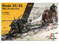 6464 Italeri Итальянское зенитное орудие Breda 20/65 мод.1935 (1:35)