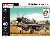 AZ7604 AZ Model Британский истребитель Spitfire F.MK. 14E J.H.Lacey (1:72)