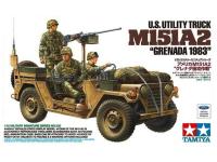 35332 Tamiya Американский автомобиль US Utility Truck M151A2 "Grenada 1983", с 3-мя фигурами (1:35)