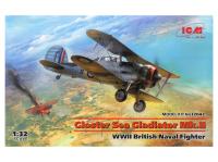 32042 ICM Британский морской истребитель Gloster Sea Gladiator Mk.II (II МВ) (1:32)