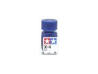 X-4 Blue gloss, enamel paint 10 ml. (Синий глянцевый) Tamiya 80004