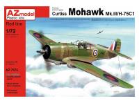 AZ7572 AZ Model Истребитель Curtiss Mohawk Mk.III/H-75C1 (1:72)