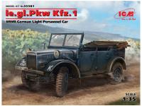 35581 ICM le.gl.Einheits-Pkw Kfz.1, Германский легкий внедорожный автомобиль ІІ МВ (1:35)