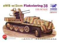 CB35213 Bronco Немецкая ЗСУ Flakvierling 38 на базе БТР sWS (1:35)