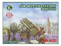 UM2-635 UMMT Зенитная пулеметная установка обр. 1931 г. (1:72)