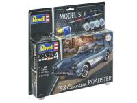 67037 Revell Подарочный набор с моделью автомобиля Chevrolt Corvette Roadster '58 (1:25)