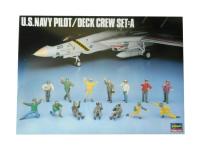 36006 Hasegawa Фигуры пилотов ВМС США U.S. Navy pilot/Deck crew set A (1:48)