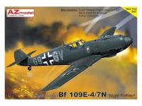 AZ7666 AZ Model Немецкий истребитель Bf-109 E-4/7 "Night Fighter“ (1:72)