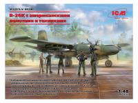 48280 ICM Самолет B-26K с американскими пилотами и техниками (1:48)