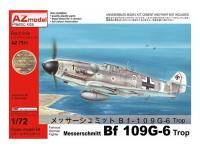 AZ7511 AZ Model Немецкий истребитель Messerschmitt Bf 109G-6 Trop (1:72)