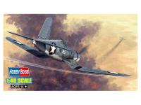 80381 Hobby Boss Американский палубный истребитель F4U-1 Corsair Early Version (1:48)