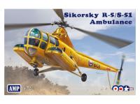 AMP72012 AMP Спасательный Вертолёт Sikorsky R-5/S-51 (1:72)