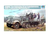 01523 Trumpeter Немецкая ЗСУ 2cm Flakvierling 38 (Sd.Kfz.7/1 early) (1:35)