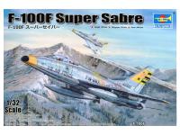 02246 Trumpeter Американский истребитель-перехватчик F-100F Super Sabre (1:32)