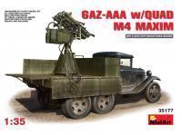 35177 MiniArt Грузовой автомобиль ГАЗ-ААА со счетверенным пулеметом Максим М4 (1:35)