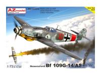 AZ7656 AZ Model Немецкий истребитель Bf-109 G-14/AS JG.300 (1:72)