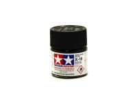 X-18 Semi-Gloss Black, acrylic paint mini 10 ml. (Чёрный полуматовый) Tamiya 81518