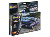 67664 Revell Подарочный набор. Автомобиль Plymouth AAR Cuda 1970 (1:25)