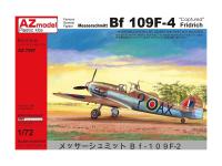 AZ7587 AZ Model Немецкий истребитель Bf-109 F-4 (1:72)