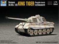 07292 Trumpeter Немецкий танк King Tiger (P) with Zimmerit (1:72)