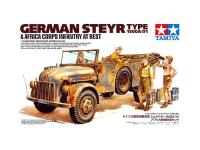 35305 Tamiya Немецкий автомобиль Steyr Type 1500A/01, африканский корпус, с 4 фигурами (1:35)