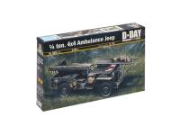 0326 Italeri Американский санитарный автомобиль 1/4 Ton. 4x4 Ambulance Jeep (1:35)