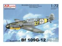 AZ7616 AZ Model Немецкий истребитель Bf-109 G-12 (1:72)