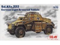 72411 ICM Sd.Kfz.222, германский легкий бронеавтомобиль (1:72)