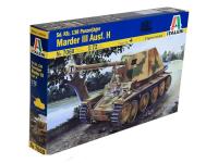 7060 Italeri Самоходная установка Sd.Kfz.Panzer J.Marder III Ausf.H (1:72)