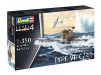 05154 Revell Немецкая подводная лодка типа VIIC / 41 (1:350)