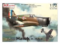 AZ7646 AZ Model Истребитель Curtiss Hawk H-75A-4 (1:72)