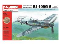 AZ7596 AZ Model Немецкий истребитель Messerschmitt Bf-109G-6 (1:72)