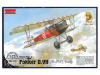 Rod013 Roden Одноместный легкий скоростной истребитель Fokker D.VII Early (1:72)