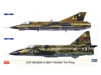 02281 Hasegawa Шведские истребители J35J Draken и SH37 Viggen "F13 Squadron" (1:72)