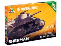 34101 Italeri Американский средний танк M4 Sherman World of Tanks (1:72)