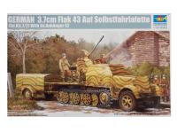 01527 Trumpeter Немецкая ЗСУ 3,7cm Flak 43 Auf Selbstfahrlafette (Sd.Kfz.7/2) (1:35)