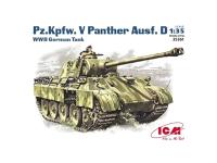 35361 ICM Pz.Kpfw. V Panther Ausf.D, Германский танк ІІ Мировой войны (1:35)