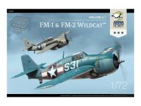 AH70050 Arma Hobby Истребитель FM-1 и FM-2 Wildcat с палубой (1:72)