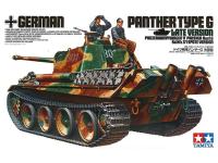 35176 Tamiya Немецкий танк Panther Type G (поздняя версия) с 2-мя фигурами танкистов (1:35)