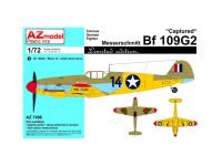 AZ7496 AZ Model Немецкий истребитель Messerschmitt Bf-109 G2 (1:72)