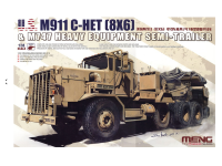 SS-013 Meng Тяжелый военный тягач U.S. M911 C-HET (8x6) с прицепом M747 (1:35)