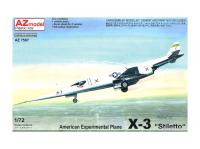 AZ7597 AZ Model Экспериментальный самолёт X-3 Stiletto (1:72)