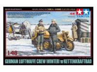 32412 Tamiya Немецкие офицеры и солдаты люфтваффе в зимней форме (1:48)