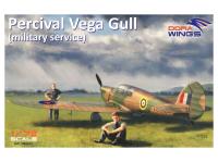 DW72004 Dora Wings Туристический самолет Percival Vega Gull "Military service" (1:72)