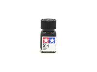 X-1 Black gloss, enamel paint 10 ml. (Чёрный глянцевый) Tamiya 80001